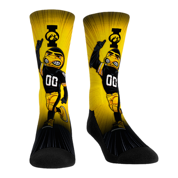 Iowa Hawkeyes - Mascot Pump Up! by Rock 'Em Socks