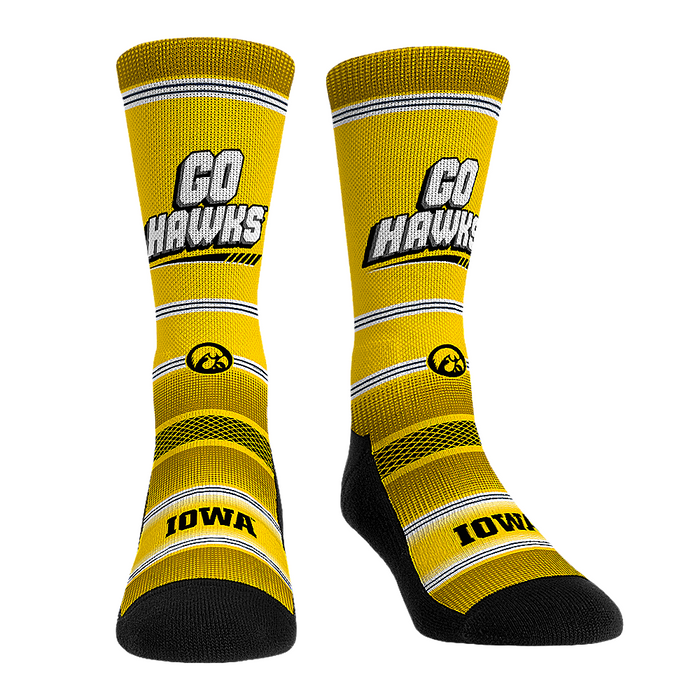 Iowa Hawkeyes - Go Hawks by Rock 'Em Socks