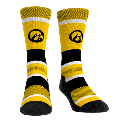Iowa Hawkeyes - Tech Stripe by Rock 'Em Socks