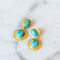 Island Hopping Drop Earrings - Turquoise by Christina Greene
