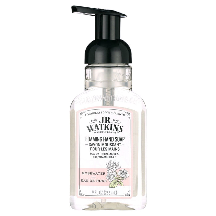J.R. Watkins Rosewater Foaming Hand Soap 9 oz by Pasteur Pharmacy