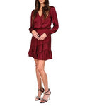 Michael Kors Cheetah Print Plisse Jacquard Surplice V-Neck Dress by Vanessa Jane
