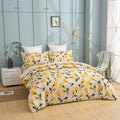 DaDa Bedding Yellow Fleur Duvet Cover, Sheets & Valance Set by DaDalogy Bedding Collection