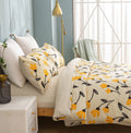 DaDa Bedding Yellow Fleur Duvet Cover, Sheets & Valance Set by DaDalogy Bedding Collection