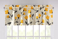 DaDa Bedding Yellow Fleur Floral Golden Orange Ivory Window Curtain Valance - 18" x 52" (18112) by DaDalogy Bedding Collection