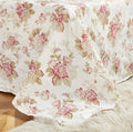 DaDa Bedding Hint of Mint Floral Cotton Flat Sheet Set by DaDalogy Bedding Collection