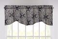 DaDa Bedding Navy Blue Bohemian Elegance Medallions Floral Window Curtain Valance - 18" x 52" (JHW-660) by DaDalogy Bedding Collection