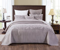 DaDa Bedding Whimsical Lavender Grey Cottage Soft Quilted Coverlet Bedspread Set (JHW866) by DaDalogy Bedding Collection