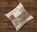 DaDa Bedding Vintage Patchwork Dusty Rose Taupe & Tan Beige Brown Floral Euro Pillow Sham Cover, 26" x 26" (JHW866) by DaDalogy Bedding Collection