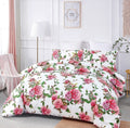 DaDa Bedding Pink Romantic Roses Floral Duvet Cover Set by DaDalogy Bedding Collection