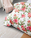 DaDa Bedding Pink Romantic Roses Floral Duvet Cover Set by DaDalogy Bedding Collection