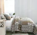DaDalogy Paisley Dreams Floral Bed in a Bag Set - Olive Brown by DaDalogy Bedding Collection