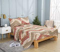 DaDa Bedding Cranberry Sage Floral Flat Sheet Set by DaDalogy Bedding Collection