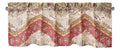 DaDa Bedding Rustic Cranberry Sage Chevron Floral Window Curtain Valance - 18" x 52" (JHW-924) by DaDalogy Bedding Collection