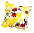 DaDa Bedding Set of 2 Sunshine Yellow Hummingbirds Floral Scalloped Throw Pillow Covers, 18" (JHW925) by DaDalogy Bedding Collection