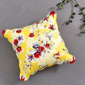 DaDa Bedding Sunshine Yellow Hummingbirds Floral Scalloped Euro Pillow Sham Cover, 26" x 26" (JHW925) by DaDalogy Bedding Collection