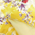 DaDa Bedding Sunshine Yellow Hummingbird Floral Duvet Cover Set by DaDalogy Bedding Collection