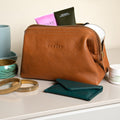 Leather Toiletry Bag - Natural by CASUPO