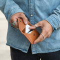 Mini Envelope Wallet with RFID Protection - Natural by CASUPO