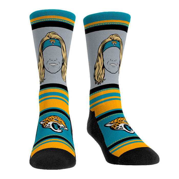 Trevor Lawrence - Jacksonville Jaguars - Superstar Stripes by Rock 'Em Socks