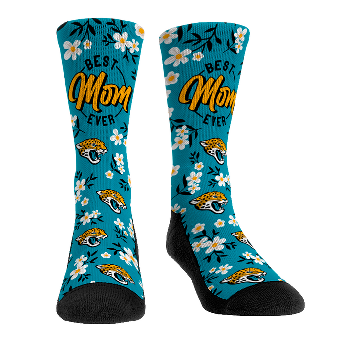 Jacksonville Jaguars - Best Mom Floral by Rock 'Em Socks