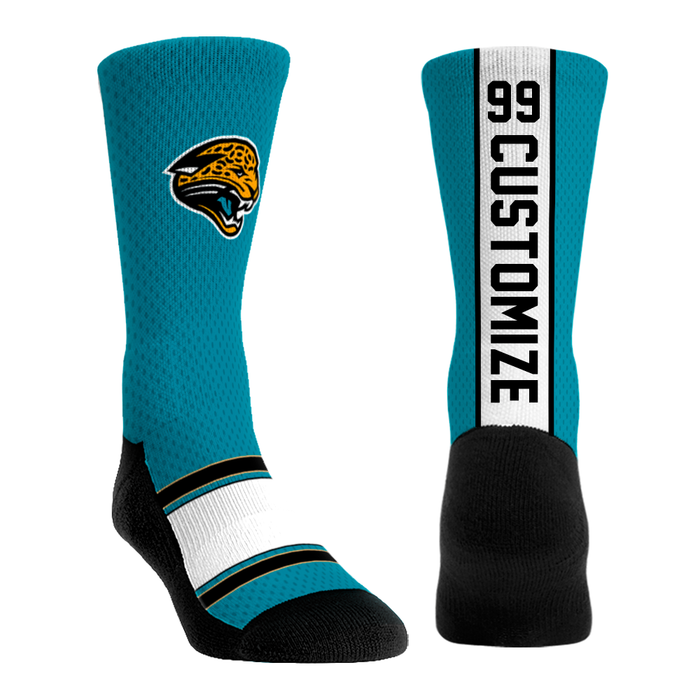 Jacksonville Jaguars - Custom Jersey (Throwback) by Rock 'Em Socks
