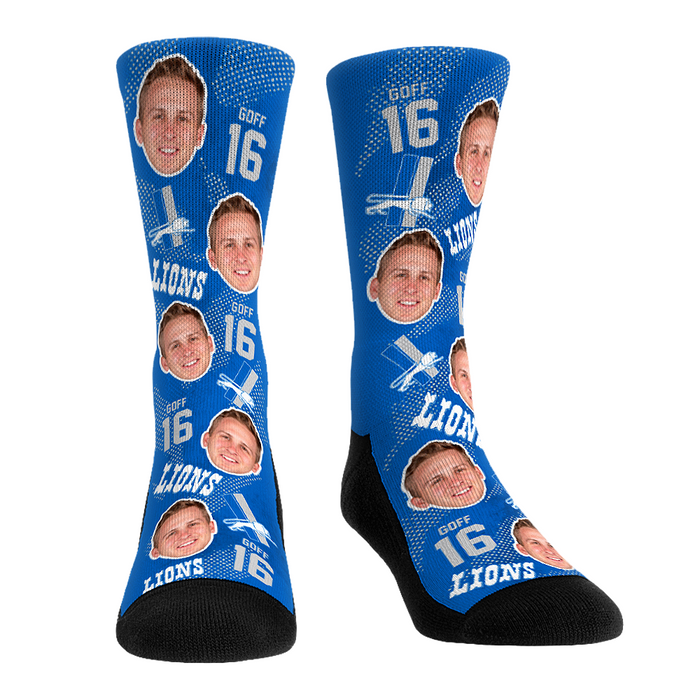 Jared Goff - Detroit Lions - Throwback Football Guy by Rock 'Em Socks