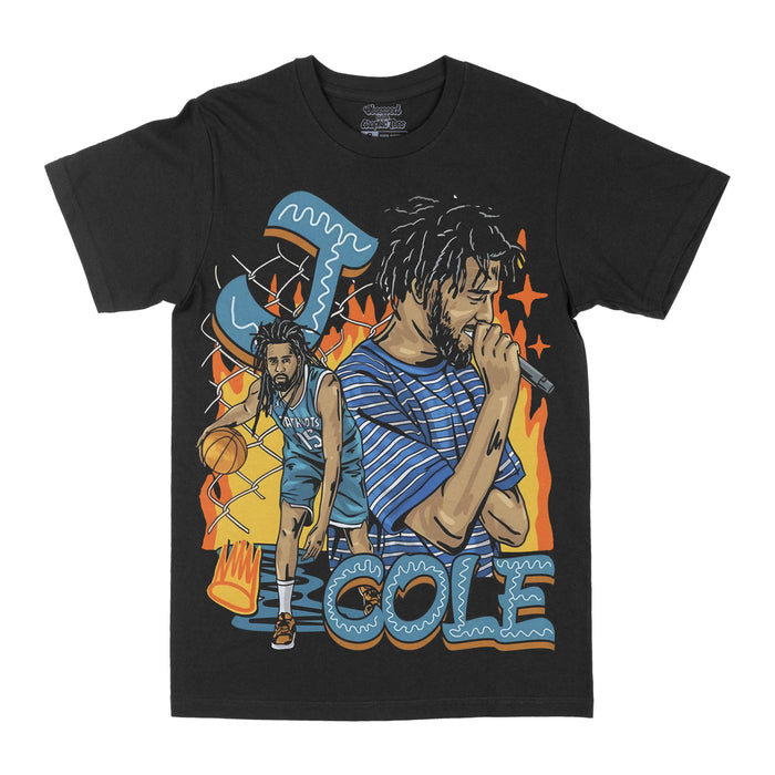 J. Cole "Fire" Graphic Tee by Obsessed with graphic tees