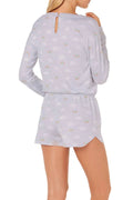 Jenni Soft Printed Knit Pajama Romper by Vanessa Jane
