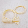 Jersey Bow Hair Ties Set Of 2