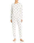 Aqua Womens Sleep Brushed Thermal Lounge Set by Vanessa Jane