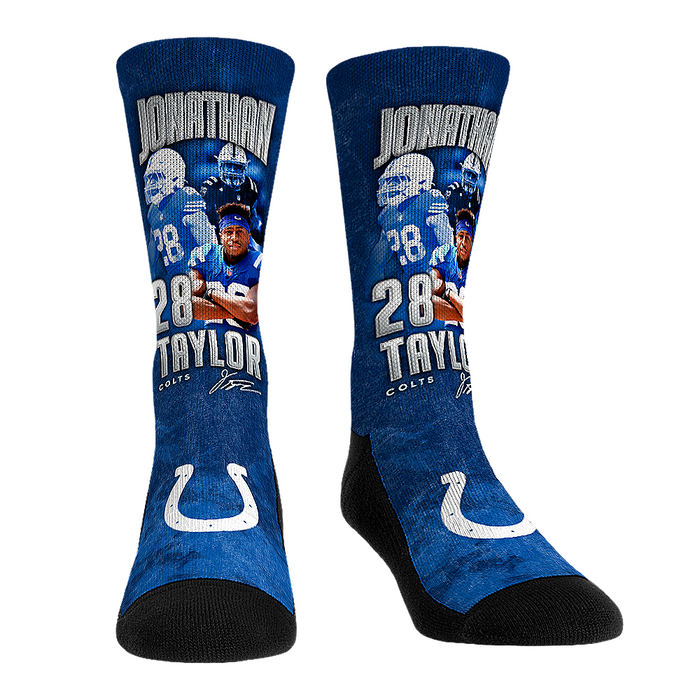 Jonathan Taylor - Indianapolis Colts - Retro Photo by Rock 'Em Socks