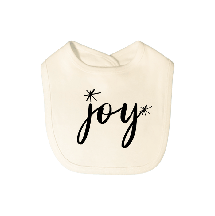 graphic bib | joy black by Finn + Emma