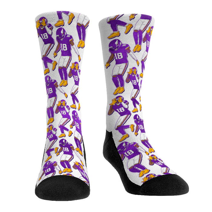 Justin Jefferson - Minnesota Vikings - Griddy by Rock 'Em Socks
