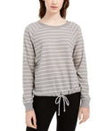 Ultra Flirt Juniors Striped Drawstring-Hem Top by Vanessa Jane