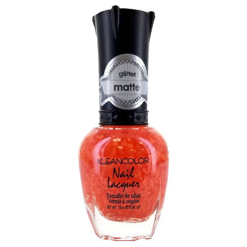 KLEANCOLOR Glitter Matte Nail Lacquer - Poppy Field by Avera Group