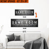 Upgrade Your 12x36 Inches (Style 3) 'Family Game Room'  Canvas To 16x48 Inches