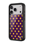 Polka Dot | Purple and Yellow iPhone Case by Wildflower Cases