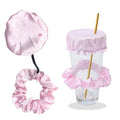 Reusable Anti-Spike Scrunchie Drink Mug Glass Cover Cap Headband with Straw Hole for Covering Drinks Party, Club, Disco by DailySale