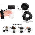 Reusable Anti-Spike Scrunchie Drink Mug Glass Cover Cap Headband with Straw Hole for Covering Drinks Party, Club, Disco by DailySale