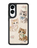 Vintage Kittens Samsung Galaxy Case by Wildflower Cases