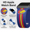 Kansas Jayhawks HD Apple Watch Band by Affinity Bands