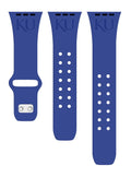 Kansas Jayhawks Engraved Apple Watch Band by Affinity Bands