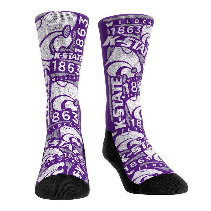 Kansas State Wildcats - Logo Sketch by Rock 'Em Socks