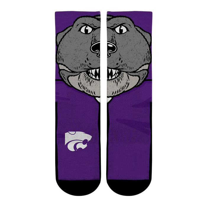 Kansas State Wildcats - Split Face Mascot by Rock 'Em Socks