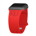 Kansas Jayhawks Engraved Apple Watch Band by Affinity Bands