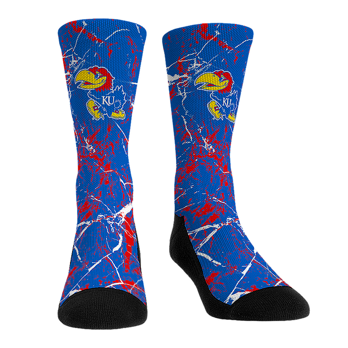 Kansas Jayhawks - Cracked Marble by Rock 'Em Socks