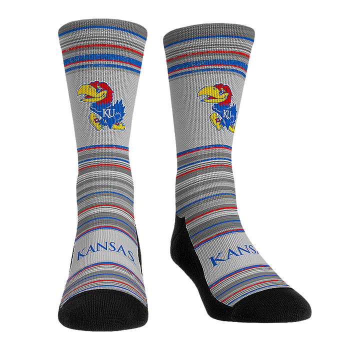 Kansas Jayhawks - Heather Classics by Rock 'Em Socks