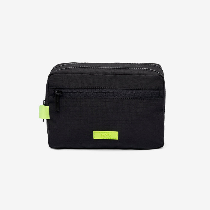 Kei Double Washbag Black Lime Vandra by Lefrik USA