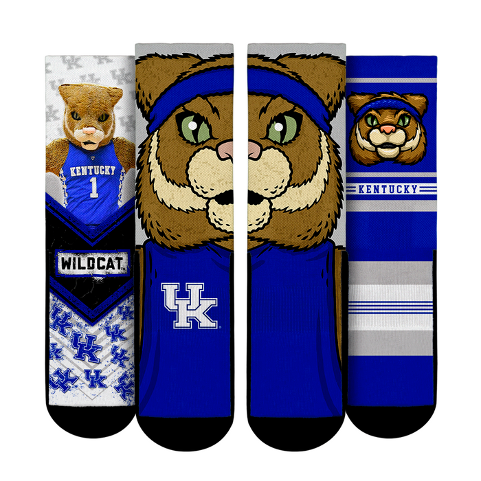 Kentucky Wildcats - Mascot 3-Pack by Rock 'Em Socks